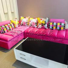 梦轩儿软体沙发 用一抹玫红，为小户型家居注入品牌质感与灵动空间